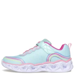 Girl's Skechers, Heart Lights - Retro Hearts Sneaker - Little Kid