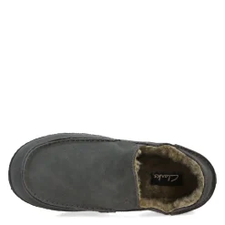 Men's Clarks, Suede Slipper