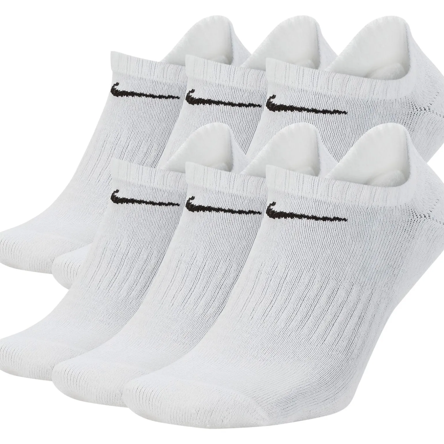 Unisex, Nike, Everyday Cushioned Training No-Show Socks - 6 Pair
