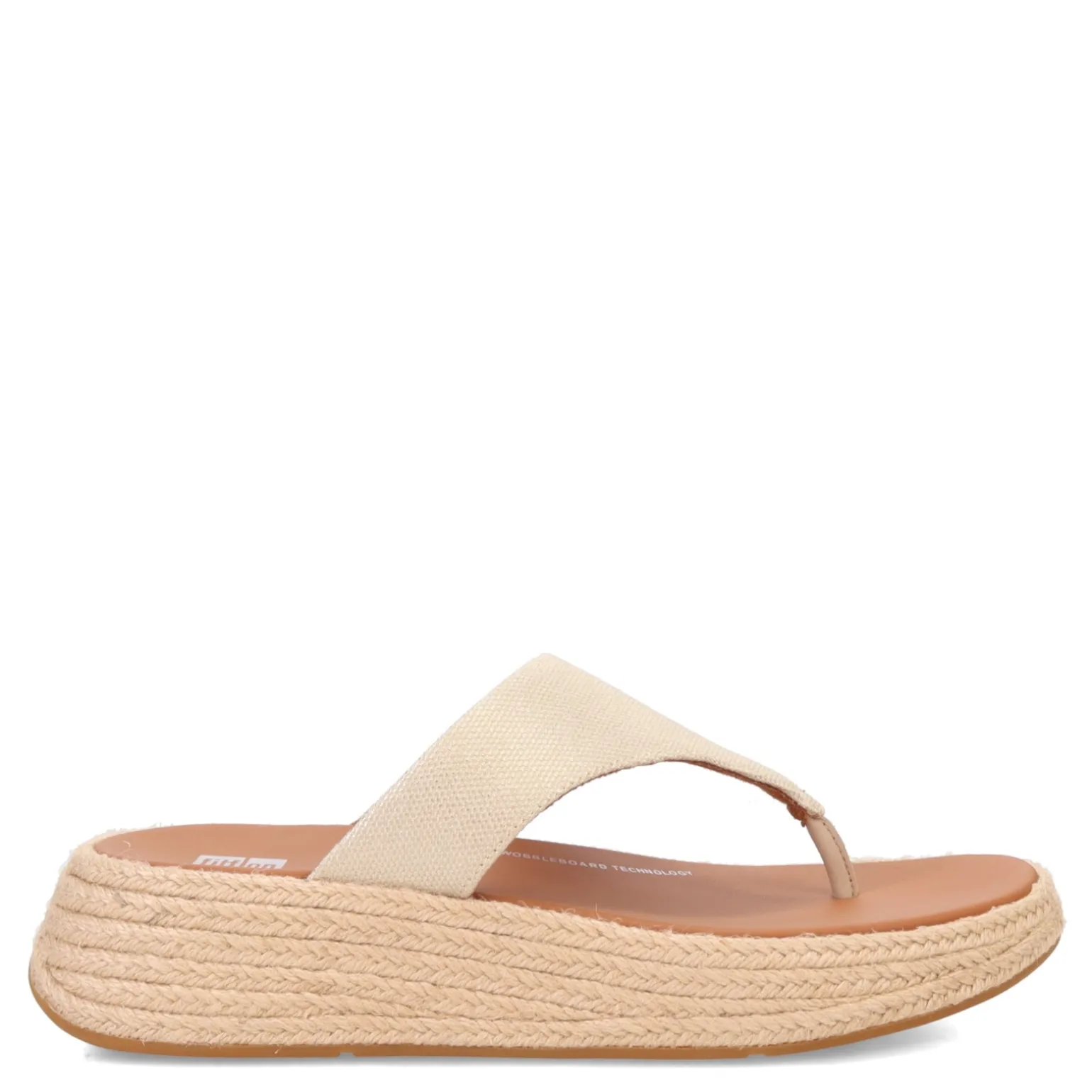 Women's FitFlop, F-Mode Espadrille Glitz Thong Sandal