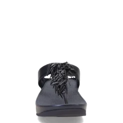 Women's FitFlop, Rumba Beaded Metallic Toe-Post Sandal